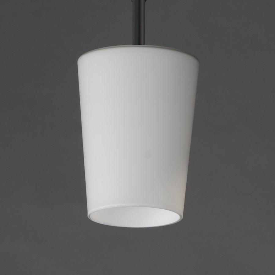 Maxim Lighting Durham 1 Light 10.5" Single Pendant, Black/White