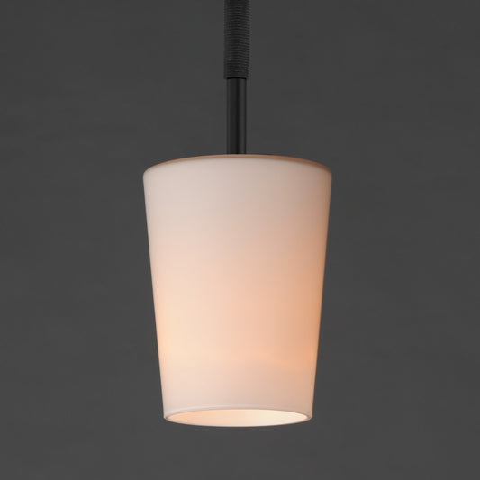 Maxim Lighting Durham 1 Light 10.5" Single Pendant, Black/White - 92691WTBK