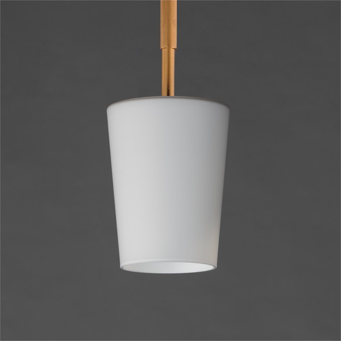 Maxim Lighting Durham 1Lt 10.5" Single Pendant, Aged Brass/White