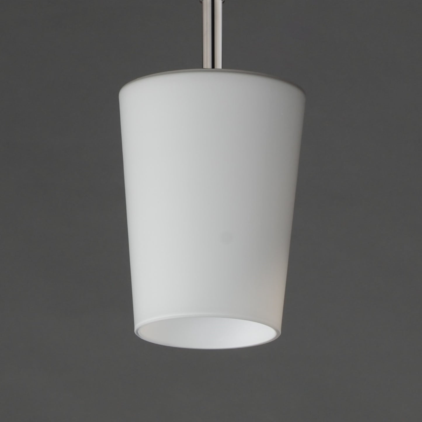 Maxim Lighting Durham 1Lt 10.5" Single Pendant, Polished Chrome/Wht