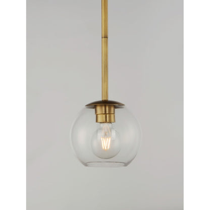 1 Light Mini Pendant, Natural Aged Brass