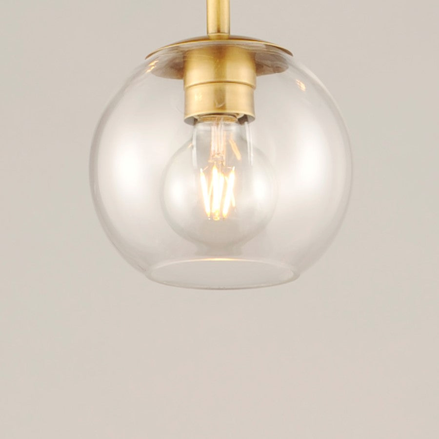 1 Light Mini Pendant, Natural Aged Brass