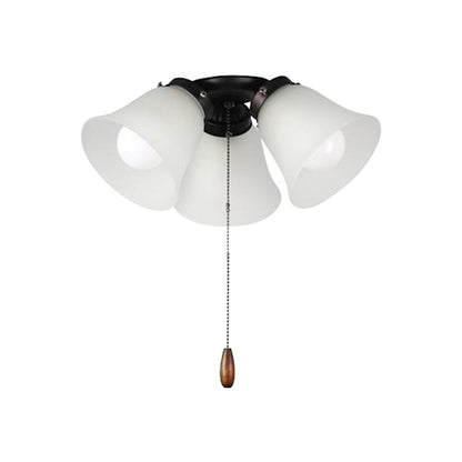 Maxim Lighting 3 Light Ceiling Fan Light Kit/MB Socket, Bronze/Marble