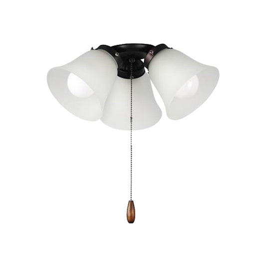 Maxim Lighting 3 Light Ceiling Fan Light Kit/MB Socket, Bronze/Marble