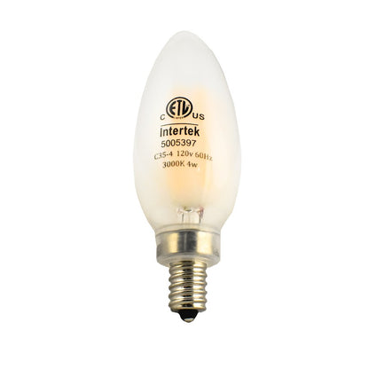 Maxim Lighting LED Filament 4W E12 Candelabra 3000K/Frosted