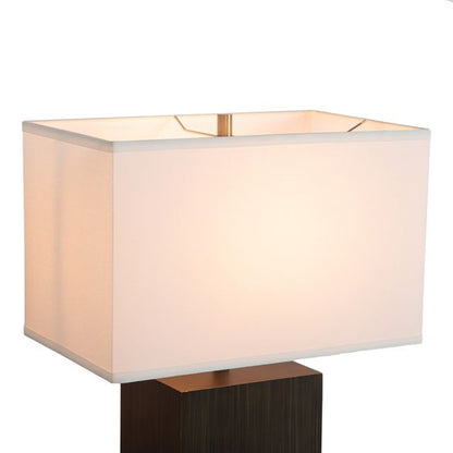 Nova California Zen 28in 2-Light Table Lamp | Modern Ebony and Weathered Brass | Living Room & Bedroom | 16 x 10 x 28 in | Model 100284BG