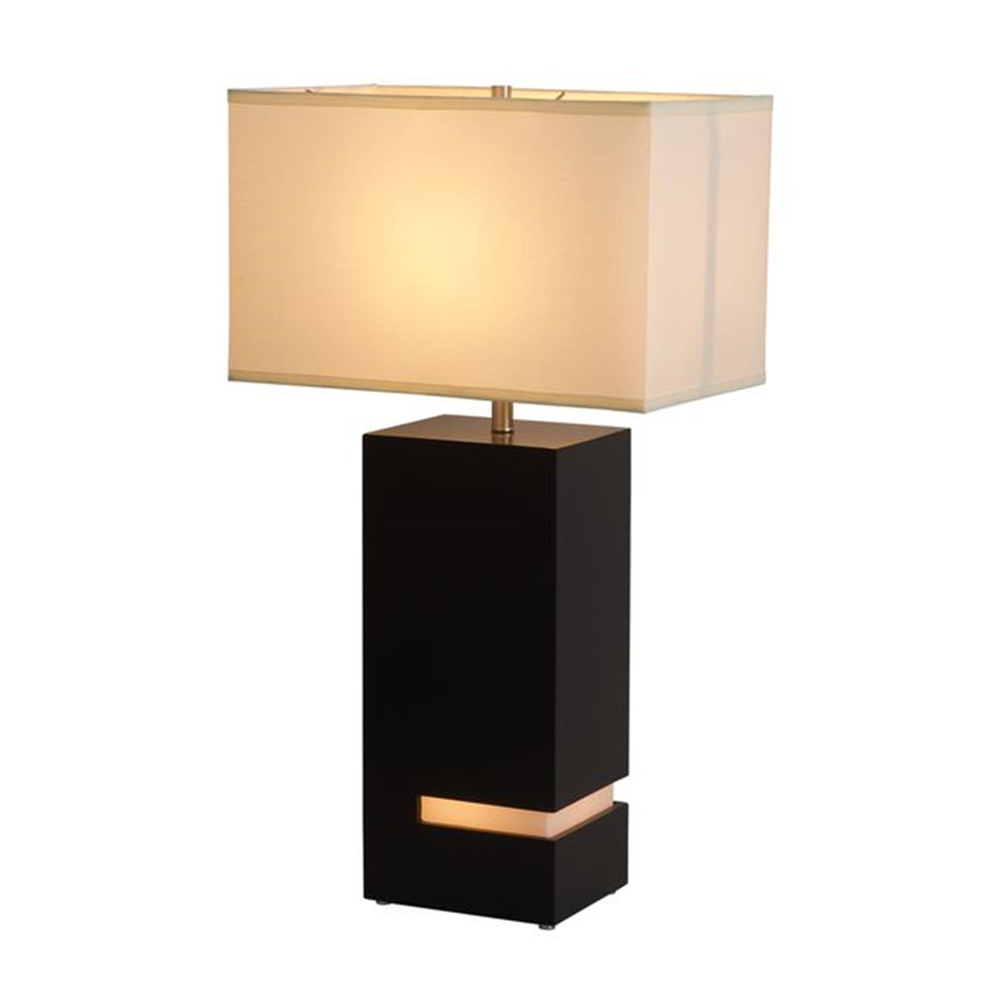 Nova California Zen Standing 2-Light Table Lamp | Modern Espresso and Brushed Nickel Wood | Living Room & Bedroom Ambient Light | Model 100284DB