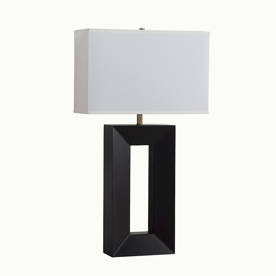 Nova California Julie Standing 1Lt Table Lamp, Ebony/Brass/White