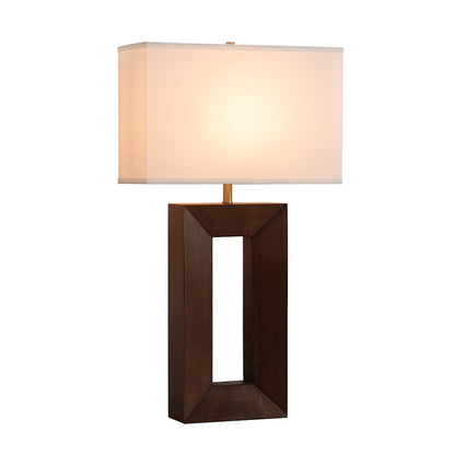 Nova California Julie Standing 1Lt Table Lamp, Walnut/Brass/White