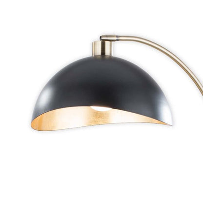 Nova California Luna Bella 25in Table Lamp | Mid-Century Modern Weathered Brass and Matte Black Metal with Gold Leaf | Living Room | Model 1011017WB