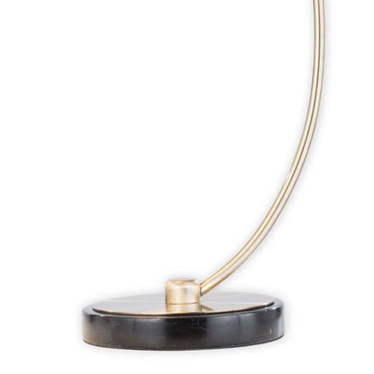 Nova California Luna Bella 25in Table Lamp | Mid-Century Modern Weathered Brass and Matte Black Metal with Gold Leaf | Living Room | Model 1011017WB