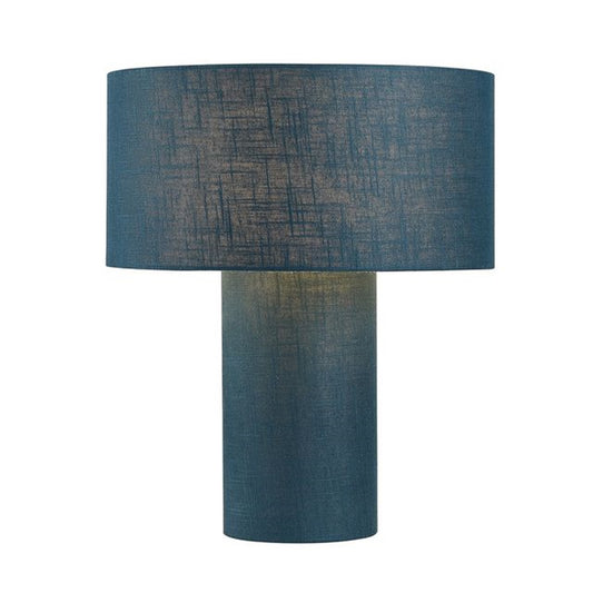 Nova California Moonlight 20in Table Lamp | Contemporary Sky Blue Linen Shade | Bedroom & Living Room Ambient Light | 1500 Lumens | Model 1018591