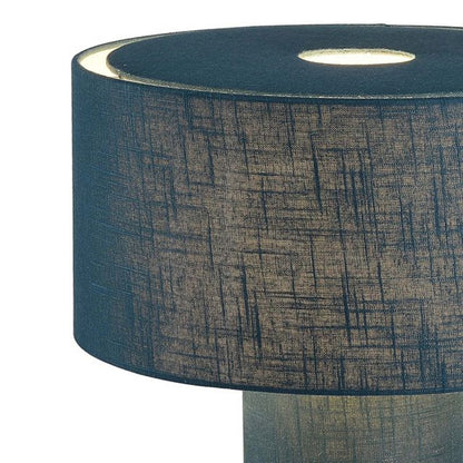 Nova California Moonlight 20in Table Lamp | Contemporary Sky Blue Linen Shade | Bedroom & Living Room Ambient Light | 1500 Lumens | Model 1018591