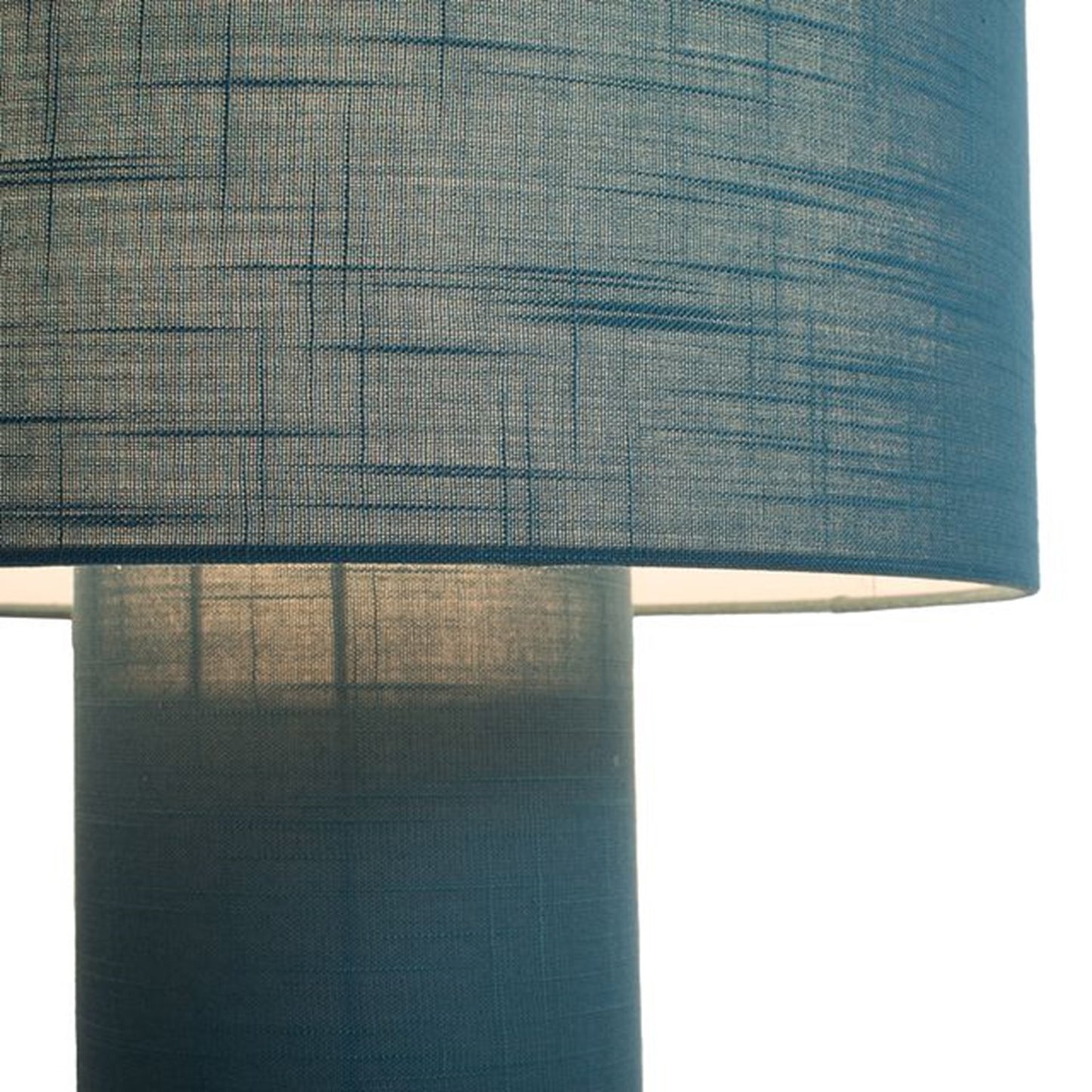 Nova California Moonlight 20in Table Lamp | Contemporary Sky Blue Linen Shade | Bedroom & Living Room Ambient Light | 1500 Lumens | Model 1018591