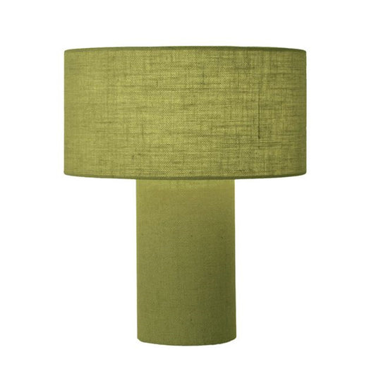 Nova California Moonlight 17in Table Lamp | Contemporary Avocado Linen Shade | Bedroom & Living Room | 1500 Lumens, Dimmable | Model 1019594AV