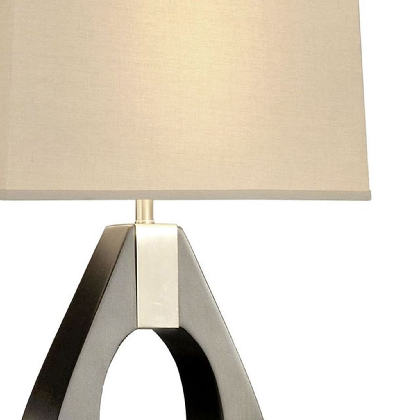 Nova California Pearson 30in Table Lamp | Mid-Century Pecan Wood and Brushed Nickel | Living Room & Bedroom | 1500 Lumens, 2700K | Model 10394