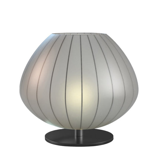 Nova California Bloom 13in 1-Light Table Lamp | Mid-Century Black Nickel and White Satin | Bedroom & Nightstand Accent | Model 1110799BN