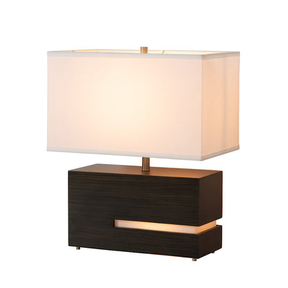 Nova California Zen Reclining 2Lt 20" Table Lamp, Ebony/Brass/White - 130284BG