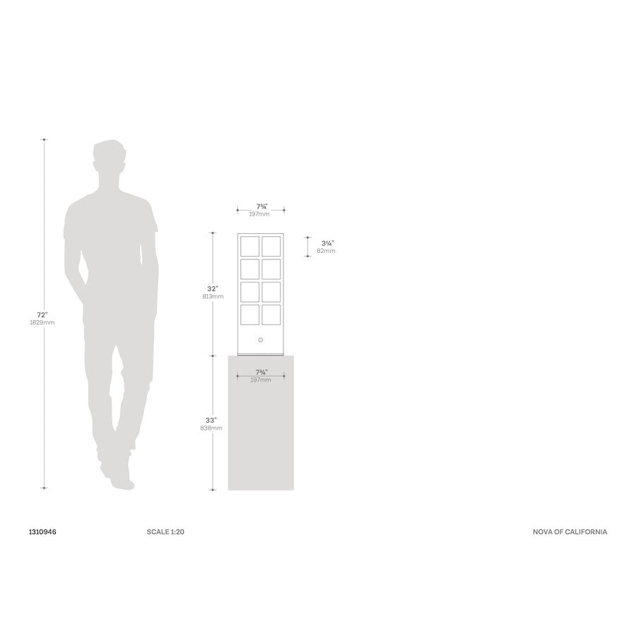 Nova California Ventana 20in Accent Table Lamp | Transitional Charcoal Gray Wood and Brushed Nickel with Amber Linen Shade | Living | Model 1310946