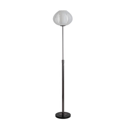 Nova California Bloom 27in 3-Light Pendant | Mid-Century Modern Black Nickel and White Satin Shade | Dining Room & Entryway | Model 1510799BN