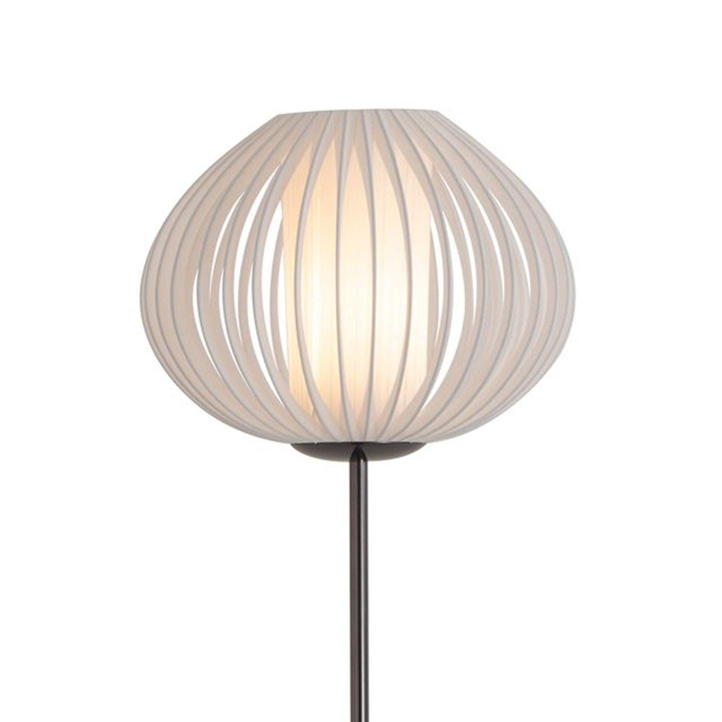 Nova California Bloom 27in 3-Light Pendant | Mid-Century Modern Black Nickel and White Satin Shade | Dining Room & Entryway | Model 1510799BN