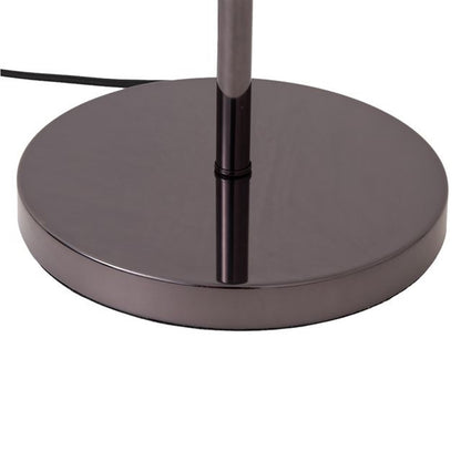 Nova California Triplet 61in 3-Light Tree Floor Lamp | Mid-Century Modern Black Nickel Steel and Black Marble Base | Living Room & | Model 1610800BN