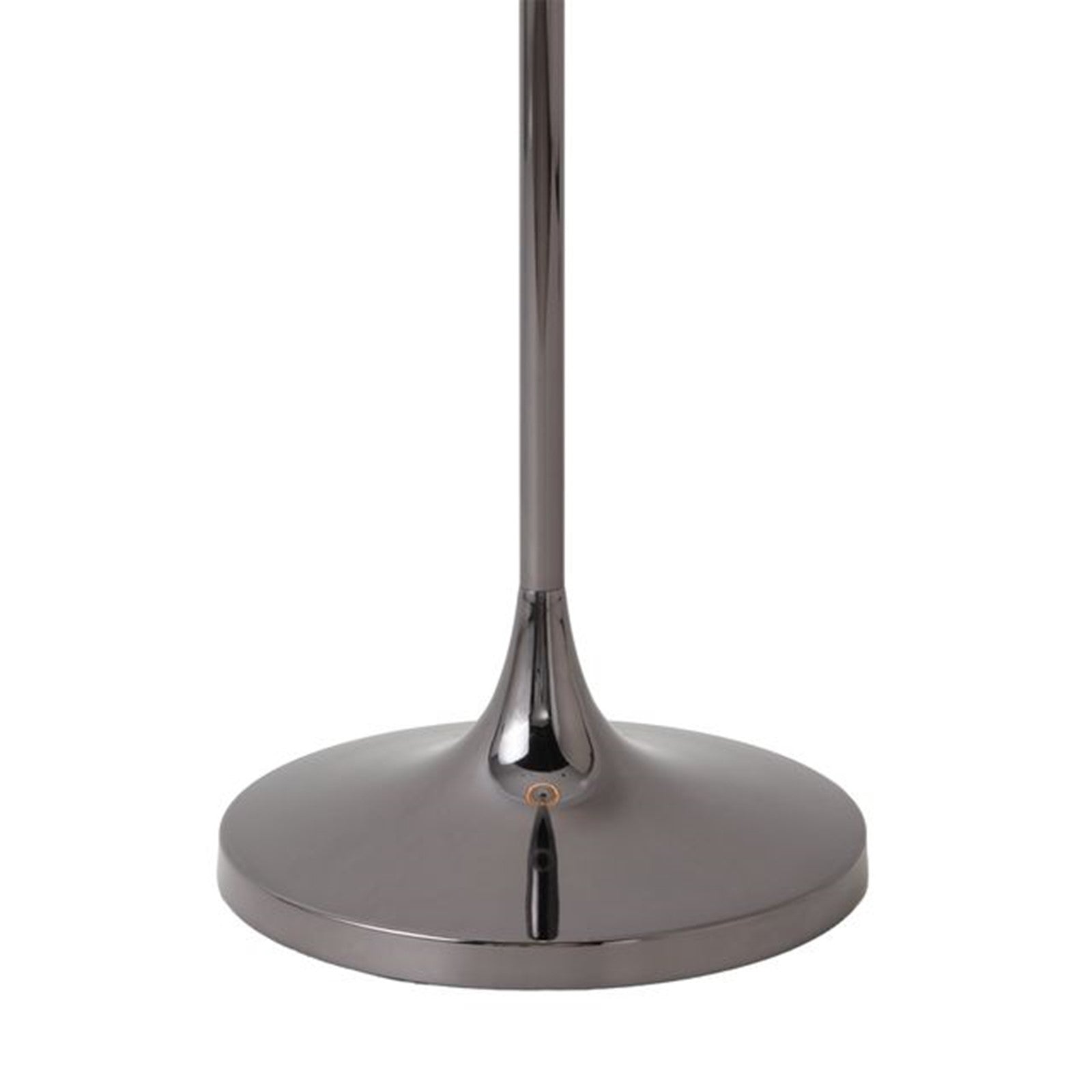 Nova California Lollipop 61in 1-Light Floor Lamp | Mid-Century Modern Black Nickel and Crimson Red Linen | Bedroom & Living Room | Model 2011803BN