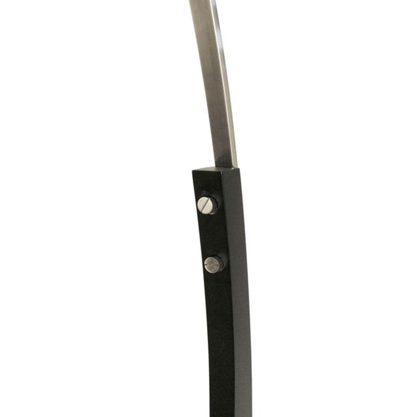 Nova California Plimpton 72in 1-Light Arc Floor Lamp | Mid-Century Espresso Wood and Brushed Nickel | Living Room Over Sectionals | Model 2110003A