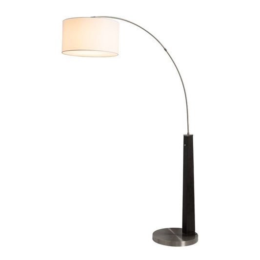 Nova California Taper 92in 1-Light Arc Floor Lamp | Mid-Century Walnut Wood and Weathered Brass | Living Room | 68 x 18 x 92 in | Model 2110251MB