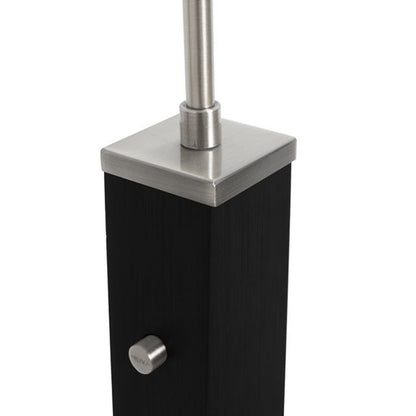 Nova California Taper 92in 1-Light Arc Floor Lamp | Mid-Century Walnut Wood and Weathered Brass | Living Room | 68 x 18 x 92 in | Model 2110251MB