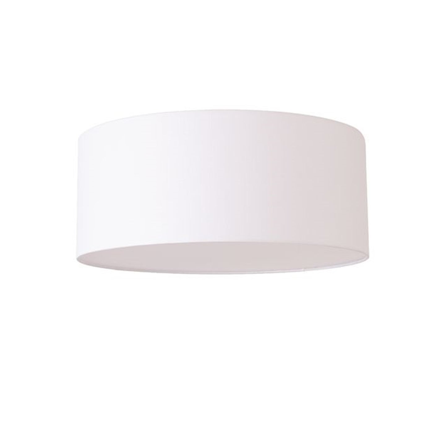 Nova California Stretch 17in 1-Light Flush Mount | Modern Weathered Brass and White Linen Drum | Hallway & Bedroom | Model 2110843WH