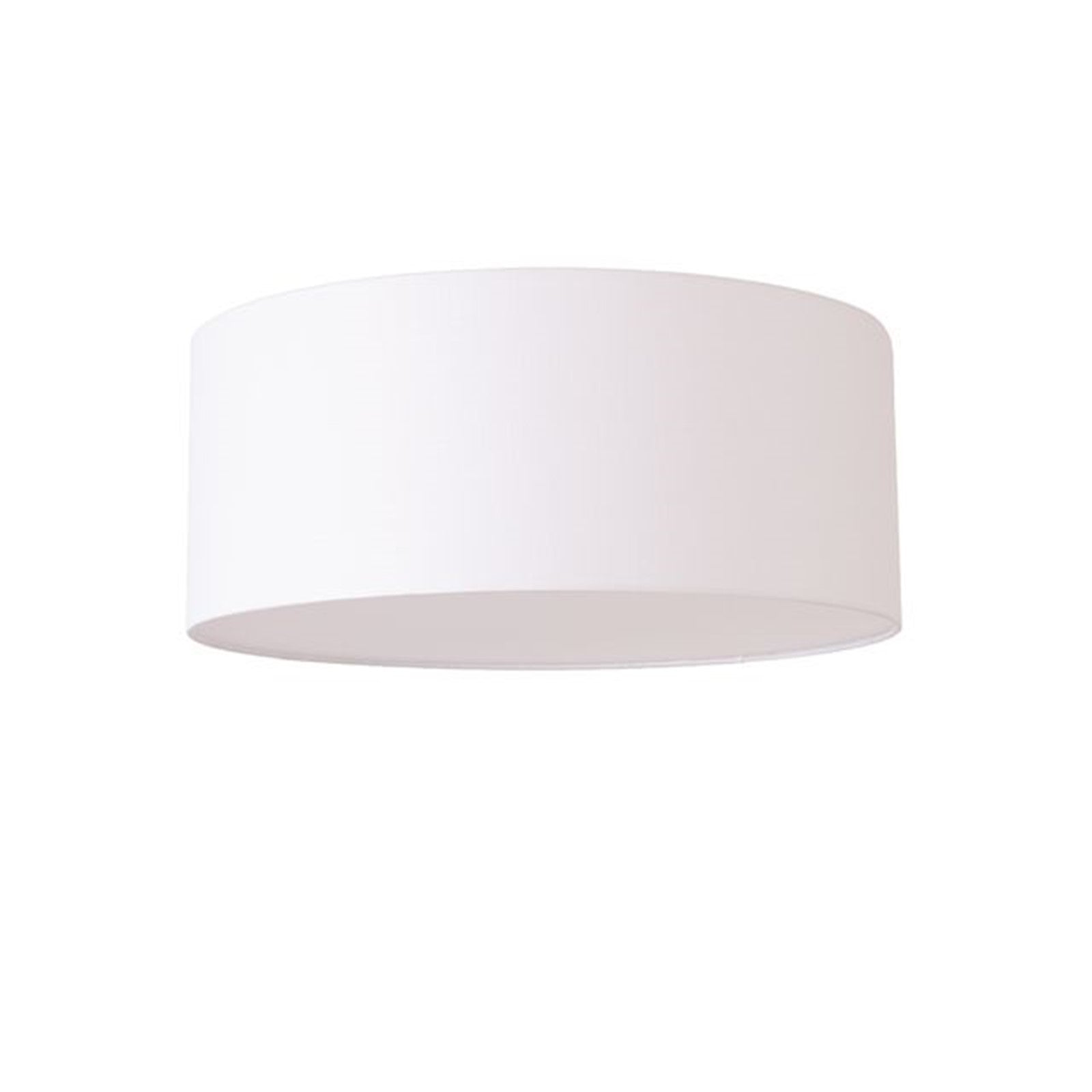 Nova California Stretch 17in 1-Light Flush Mount | Modern Weathered Brass and White Linen Drum | Hallway & Bedroom | Model 2110843WH