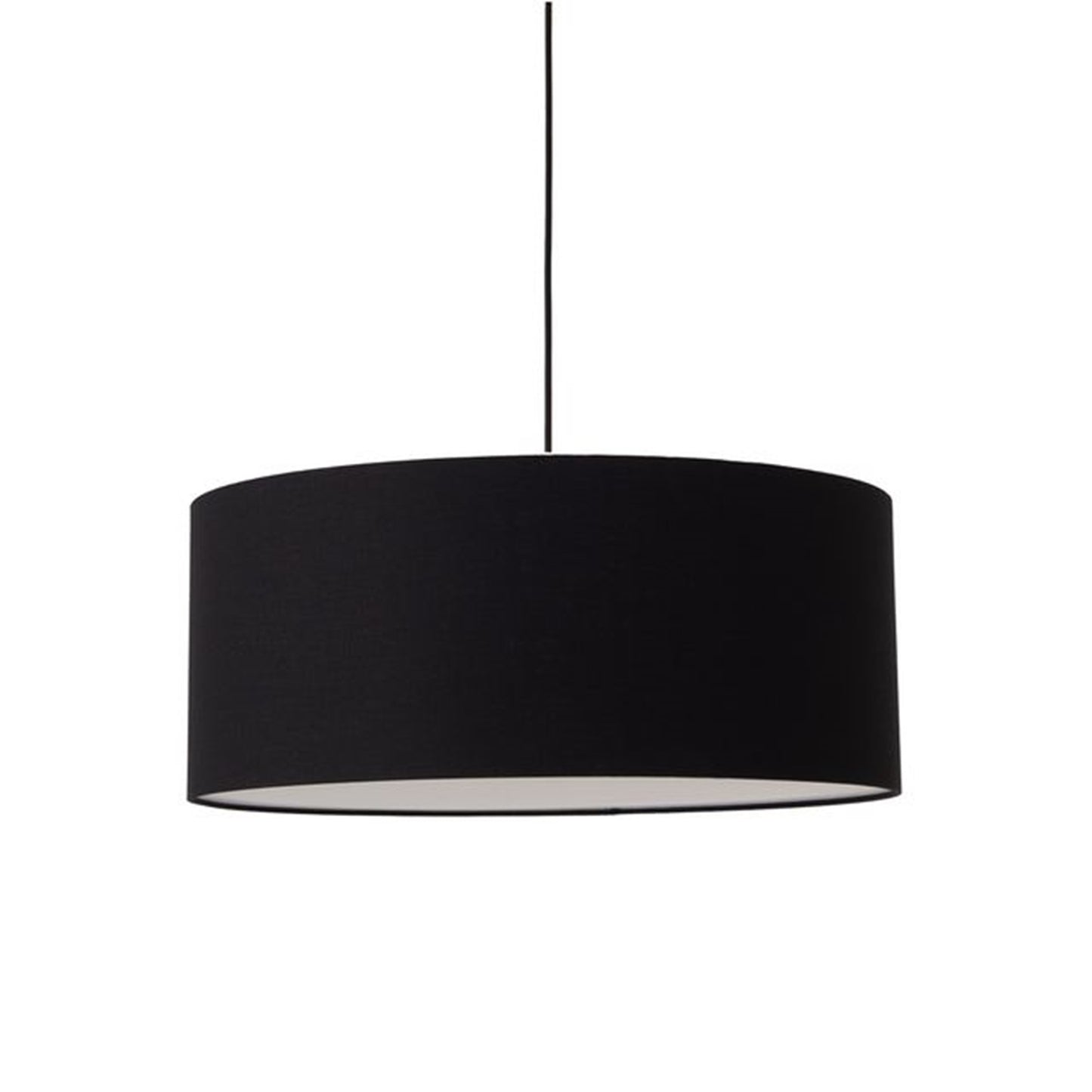 Nova California Stretch 15in 1-Light Pendant | Modern Weathered Brass and Black Linen | Kitchen Island & Dining Room | Model 2110847BK