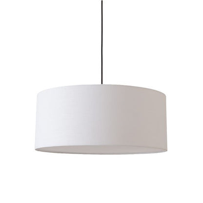Nova California Stretch 15in 1-Light Pendant | Modern Weathered Brass and White Linen | Kitchen Island & Dining Room | Model 2110847WH