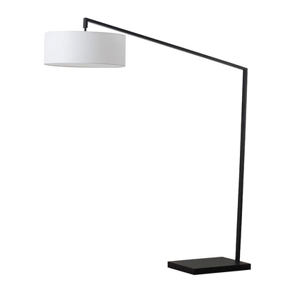 Nova California Stretch 1 Light Arc Floor Lamp, Black/White