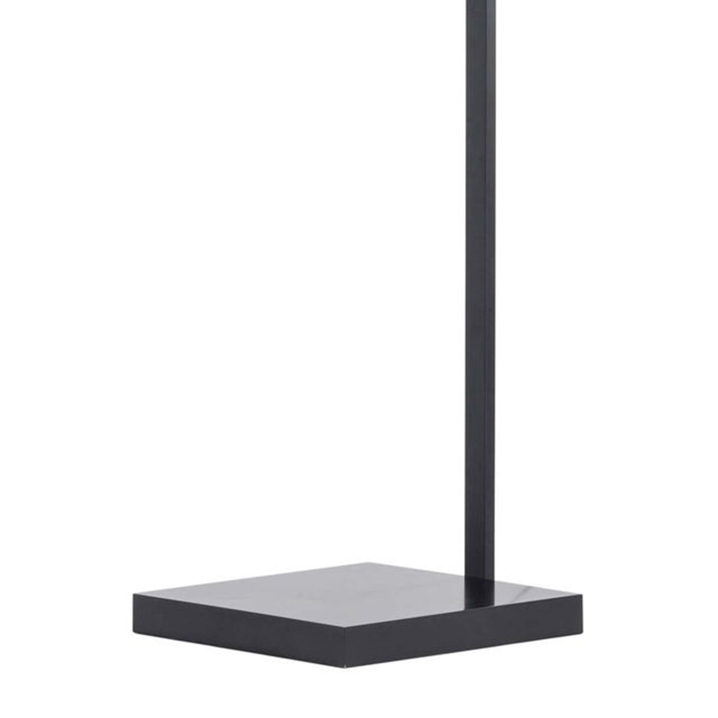 Nova California Stretch 75in Chairside Arc Floor Lamp | Modern Matte Black and White Linen Shade | Living Room & Bedroom | Model 2110924