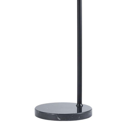 Nova California Luna Bella 68in 1-Light Arc Floor Lamp | Mid-Century Modern Antique Nickel and Matte Black Silver-Leaf Metal Shade | Model 2111109