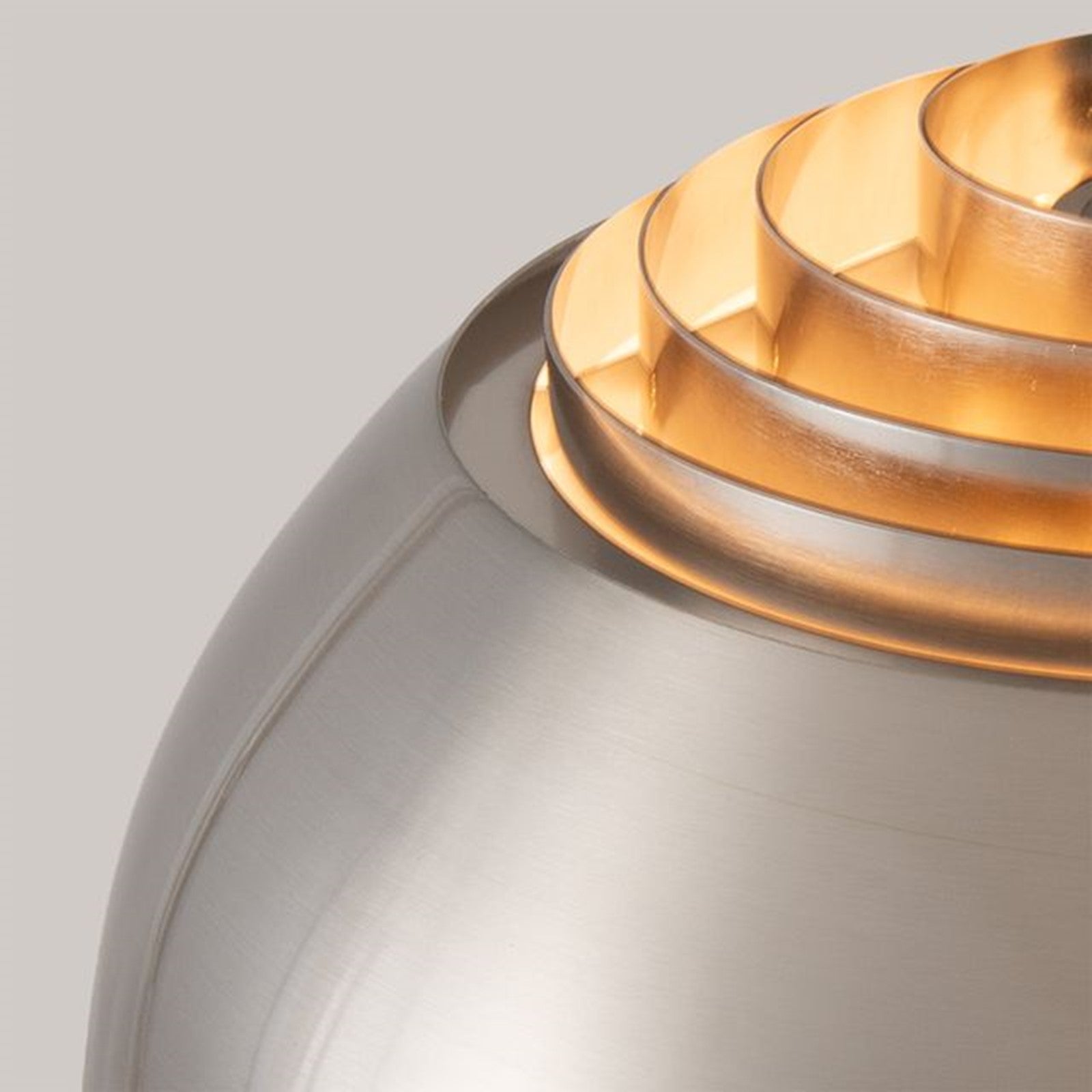 Nova California Float Half Dome 92in 1-Light Arc Lamp | Modern Satin Nickel Steel Shade | Living Room & Reading Nook | Model 2113825SN