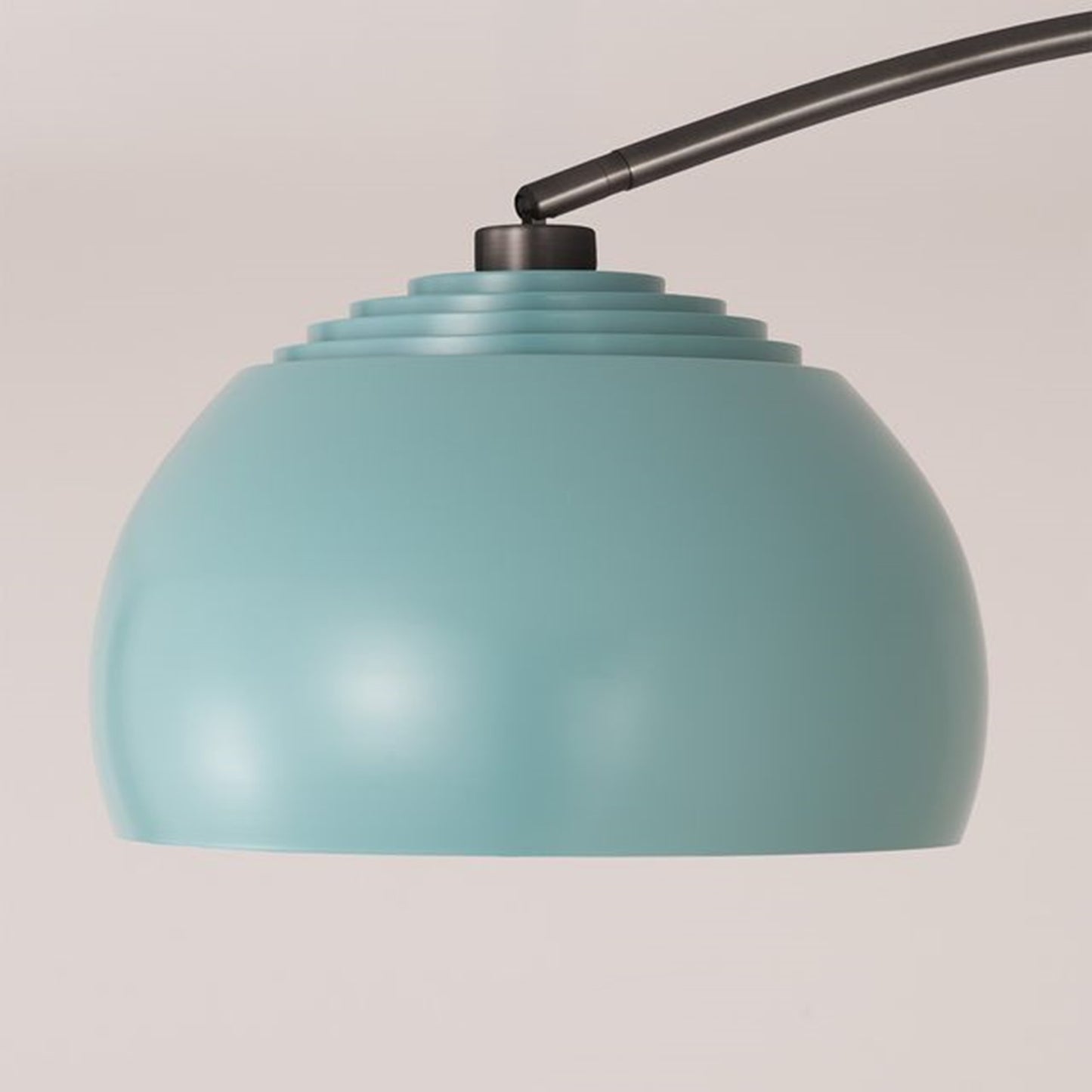 Nova California Float Half Dome 92in 1-Light Arc Lamp | Modern Pool Blue Steel Shade | Living Room & Reading Nook | 1500 Lumens | Model 2113826BL