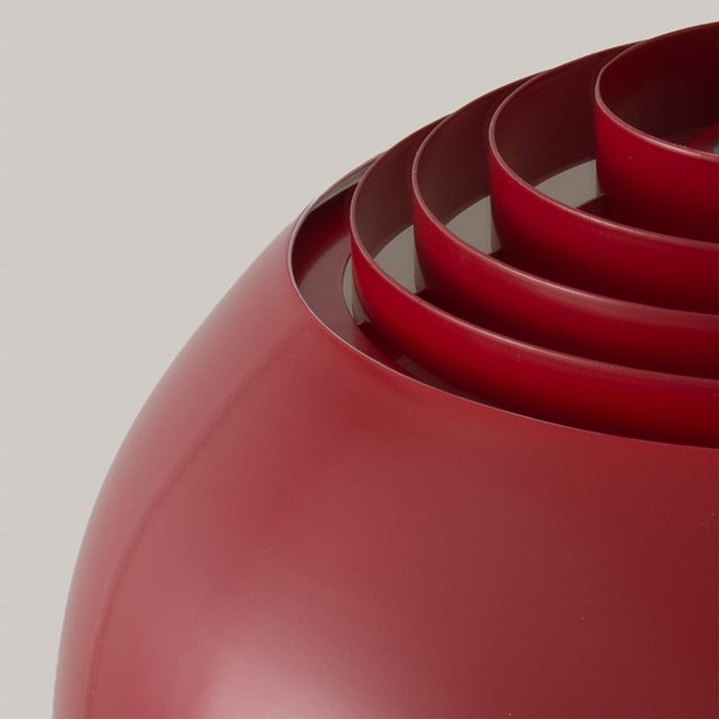 Nova California Tambo Half-Dome 92in 1-Light Arc Lamp | Mid-Century Modern Weathered Brass and Crimson Red Steel | Living Room & | Model 2113839CR