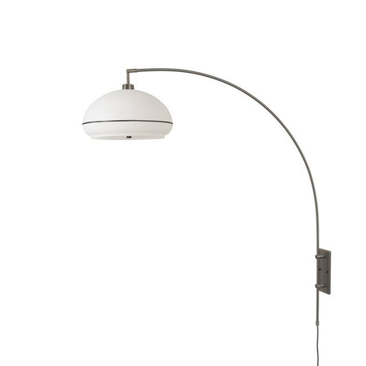 Nova California Morelli 18in 1-Light Wall Sconce | Modern Weathered Brass and Black Nickel with White Lucite | Living Room & | Model 2115836BKN
