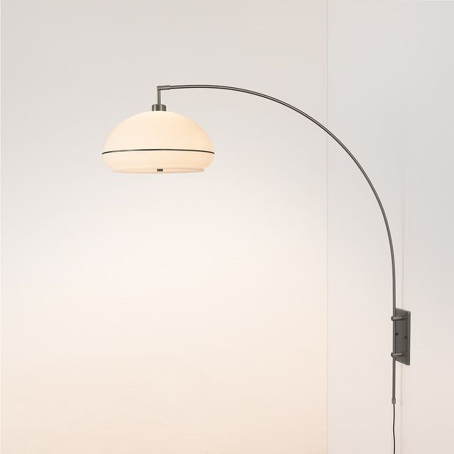 Nova California Morelli 18in 1-Light Wall Sconce | Modern Weathered Brass and Black Nickel with White Lucite | Living Room & | Model 2115836BKN