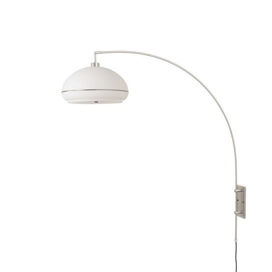 Nova California Morelli 18in 1-Light Wall Sconce | Modern Weathered Brass and Satin Nickel with White Lucite | Living Room & | Model 2115836SN