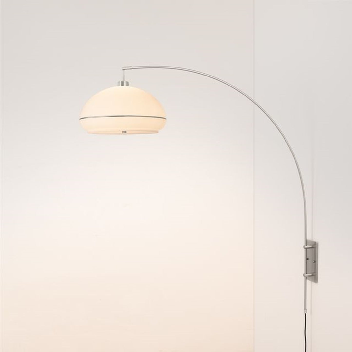 Nova California Morelli 18in 1-Light Wall Sconce | Modern Weathered Brass and Satin Nickel with White Lucite | Living Room & | Model 2115836SN