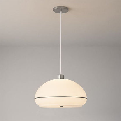 Nova California Morelli 15in 1-Light Pendant | Modern Satin Nickel and Black Nickel Lucite | Kitchen Island & Dining Room | Model 2115846BKN