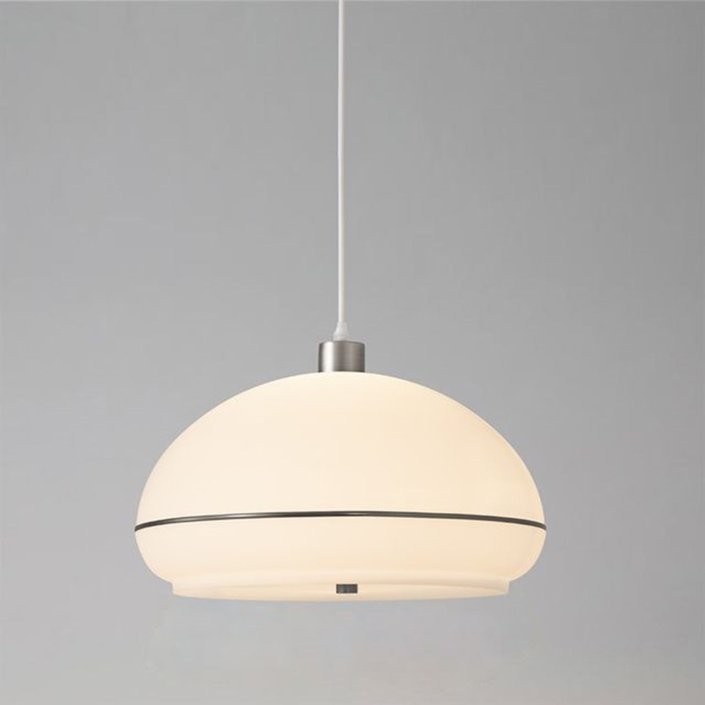 Nova California Morelli 15in 1-Light Pendant | Modern Satin Nickel and Black Nickel Lucite | Kitchen Island & Dining Room | Model 2115846BKN