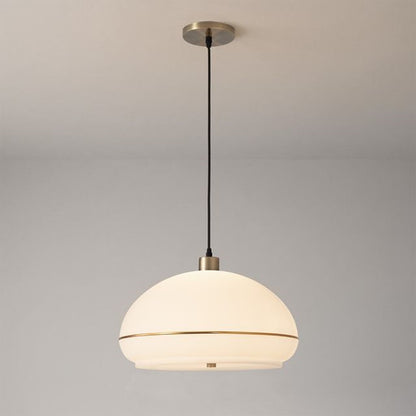 Nova California Morelli 15in 1-Light Pendant | Modern Weathered Brass and White Lucite | Kitchen Island & Dining Room | Model 2115847WB
