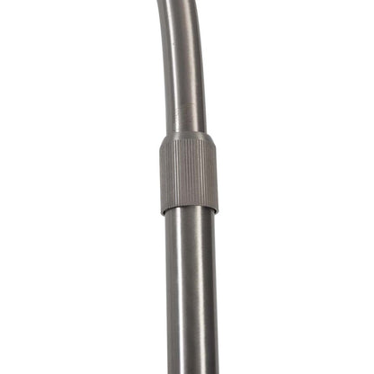 Nova California Palos Verdes 82in Arc Floor Lamp | Mid-Century Wood Base and Linen Shade | Living Room & Home Office | 2600 Lumens | Model 217720BN