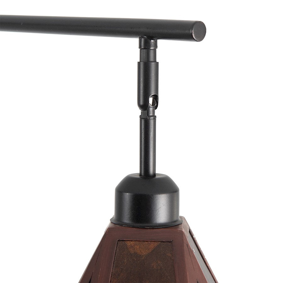 Nova California Mica 86in 3-Light Arc Floor Lamp | Transitional Bronze and Amber Mica Mineral | Living Room & Reading Nook | Model 217723