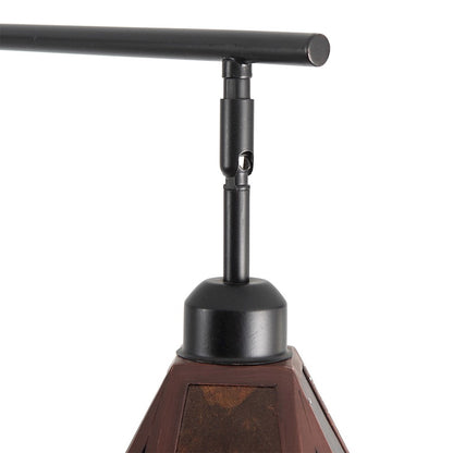 Nova California Mica 86in 3-Light Arc Floor Lamp | Transitional Bronze and Amber Mica Mineral | Living Room & Reading Nook | Model 217723